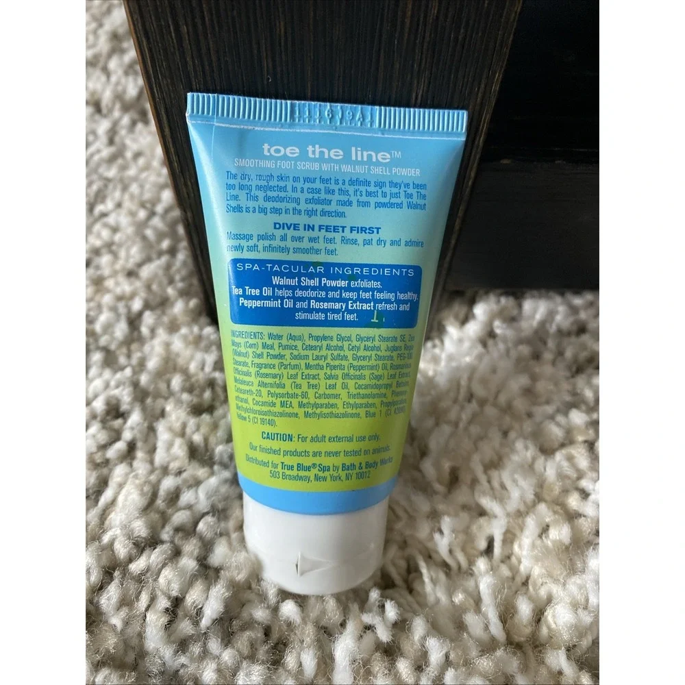 Bath & Body Works Toe the Line Foot Scrub‎ True Blue Spa 1.5 oz New